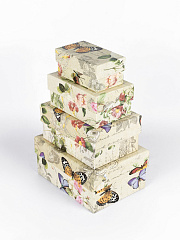 Набор прямоугольных коробок маленький №6 (15*11*7см; 13*9*6см; 11*7*5см; 9*5*4см)