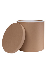 Коробка круглая большая 30х30,  Крафт