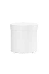 Коробка круглая 20х20 см, Белая