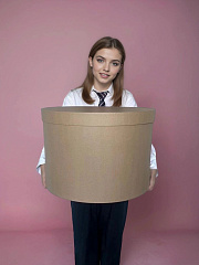 Круглая большая коробка диаметр 50 см высота 35 см