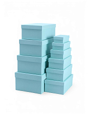 Набор подарочных коробок Голубой, эфалин, №10