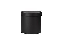 Коробка круглая 15х15 см, цвет черный