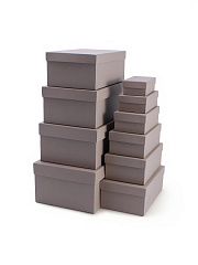 Набор подарочных коробок Серый, эфалин №10