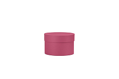 Коробка круглая 15х10 см . Цвет: Вишня.  Любой цвет под заказ. 