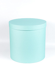 Коробка круглая большая 30х30,  Голубая