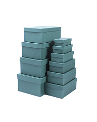 Набор подарочных коробок Зеленый изумруд, №10