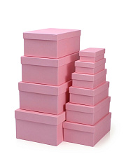 Набор подарочных коробок Розовый, №10
