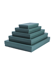 Набор плоских коробок 5в1, Зеленый изумруд (40*30*5см,35*25*4,5см,30*25*4см,25*15*3,5см, 20*10*3см)