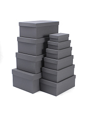 Набор подарочных коробок Серый, WS №10